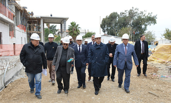 Vali Büyük, ÇKA ve TÜİK'in İnşaatlarını Gezdi