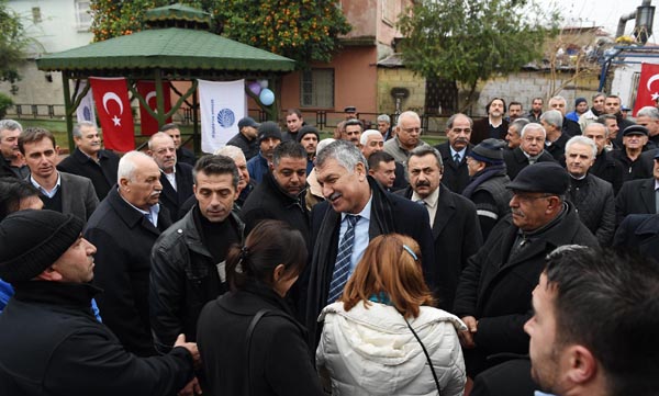 Miting gibi muhtarlık hizmet binası açılışı
