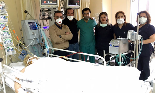 Domuz gribi olan hasta, yapay akciğerle hayata döndü