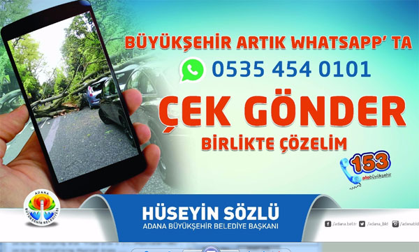 Büyükşehir whatsappta
