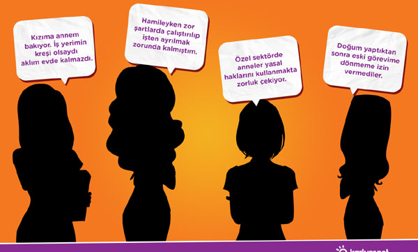 Annelere iş hayatında yer yok!