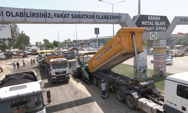 Metal Sanayi Sitesine 50 bin ton asfalt 