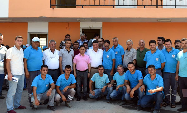 Bilal Uludağ, personelle bayramlaştı