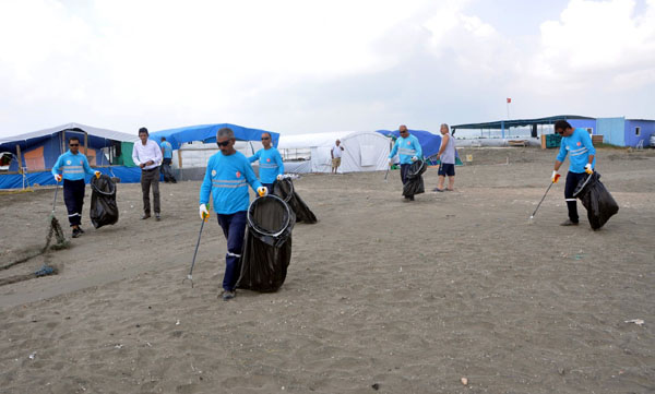 Adananın plajları pırıl pırıl