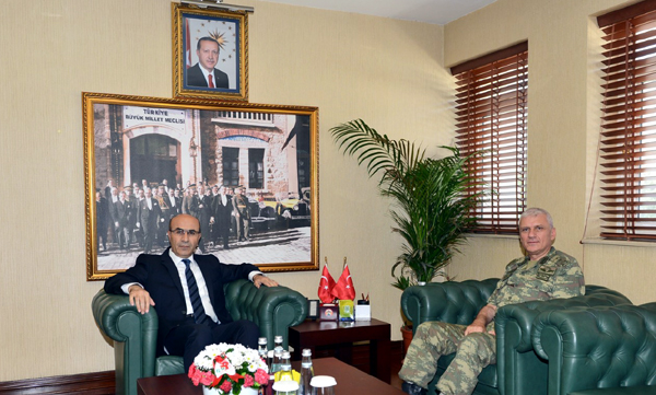 Tümgeneral Hakan Atınçtan, Vali Mahmut Demirtaşa Ziyaret