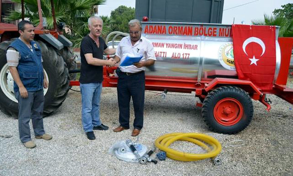 Orman köylerine su tankeri