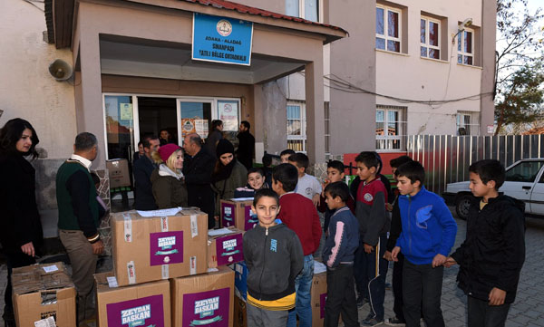 Yardımlar Aladağ'a ulaştı