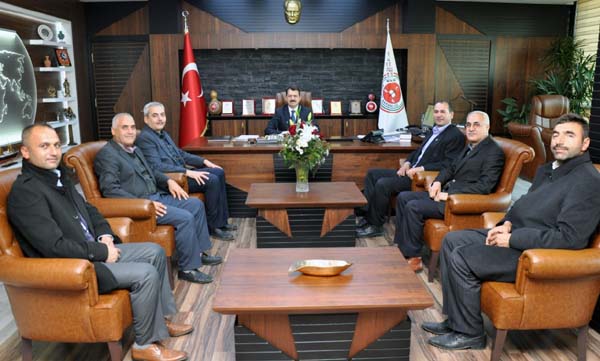 Muhtarlardan yargı mensuplarına destek ziyareti