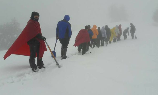 Kış koşullarında yaşamı öğrendiler