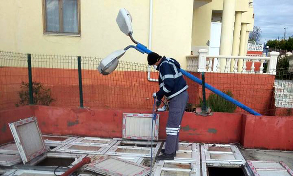 Karataş’ta larva ile mücadele