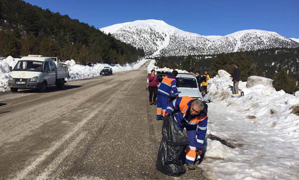 Kızıldağ Yaylası’nda temizlik