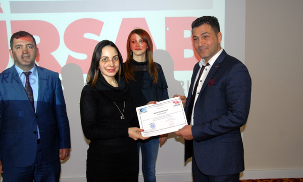 TÜRSAB Adana BYK’dan 60 girişimciye sertifika