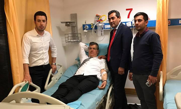 Ayhan Barut hastaneye kaldırıldı