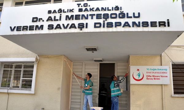 Verem Savaşı Dispanseri binasını hükümlüler yeniledi