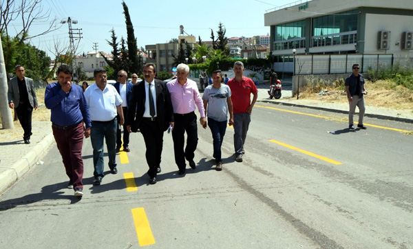 Başkan Çetin, yol denetiminde