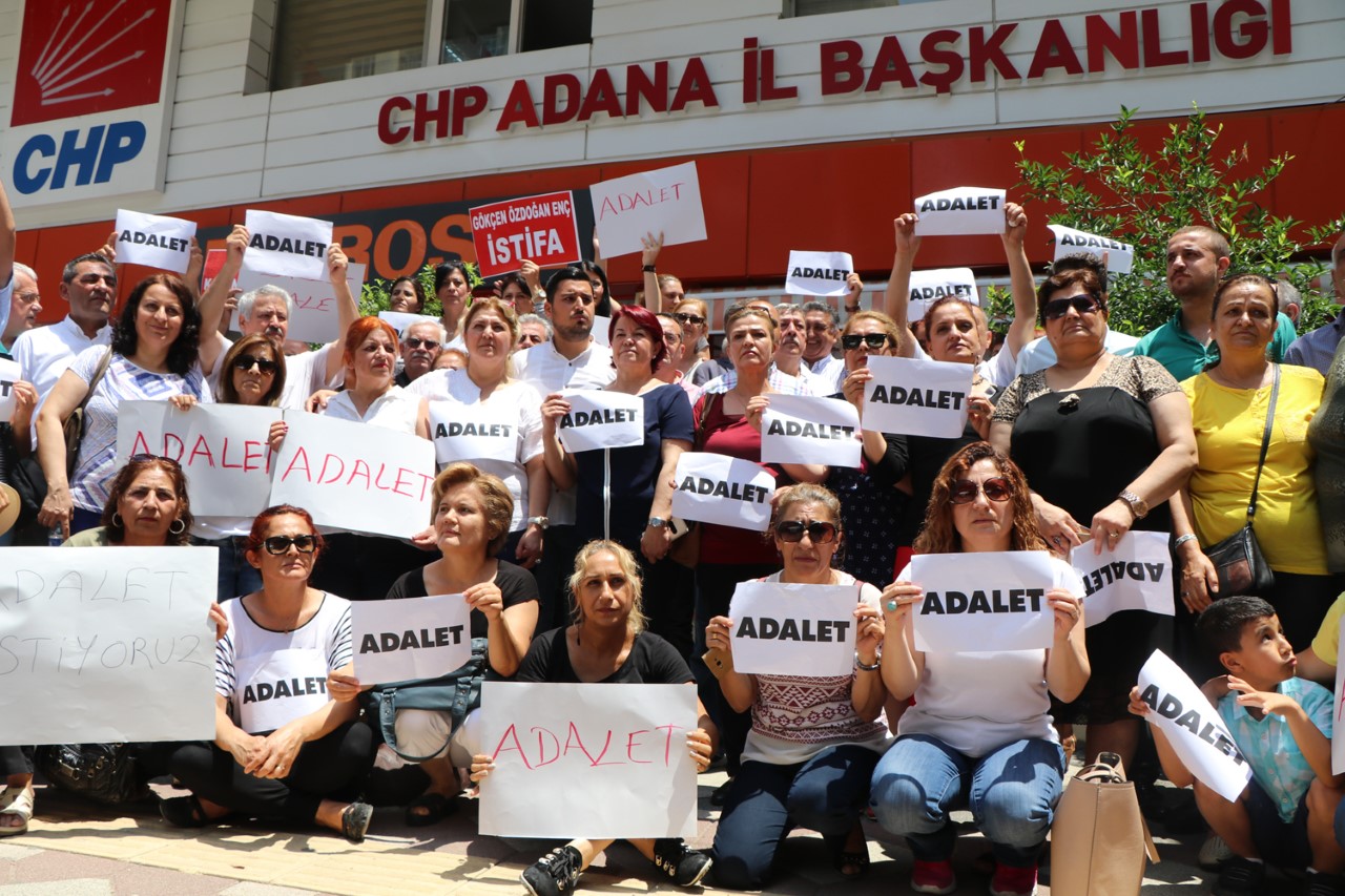 CHP Adana örgütleri “Adalet” istedi
