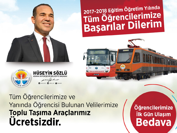 Büyükşehir Belediyesi'nden öğrencilere 'ulaşım müjdesi'