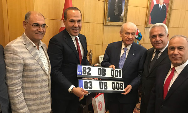 Bahçeli'ye Kerkük ve Musul plakaları
