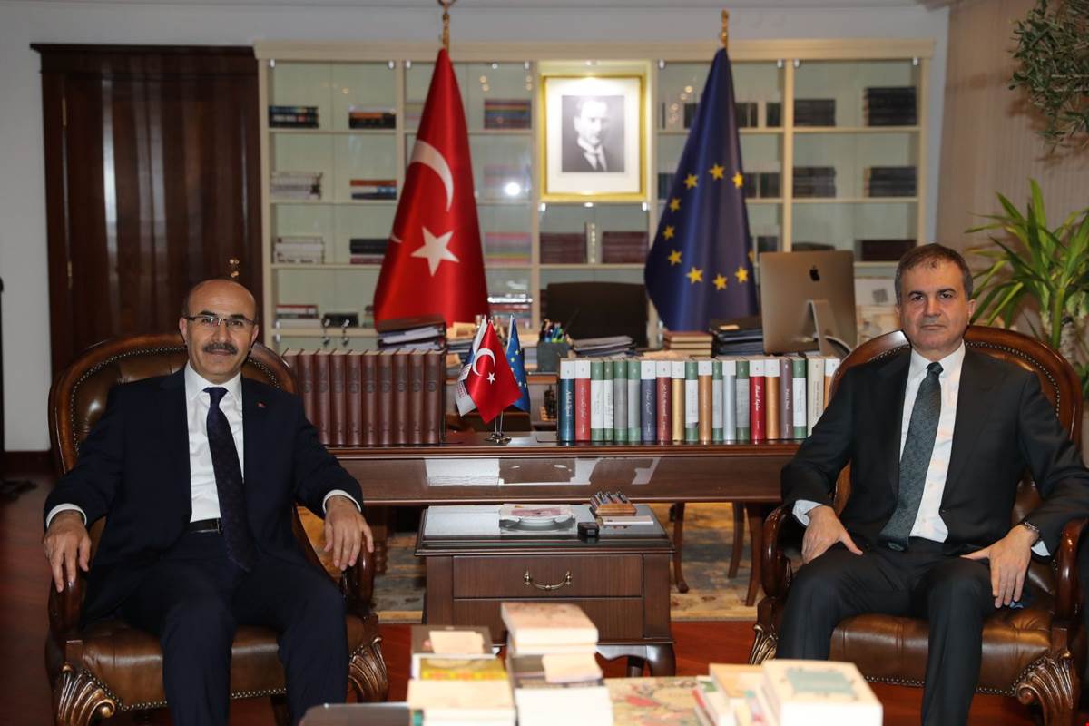 Vali Demirtaş, AB Bakanı Çelik'i ziyaret etti