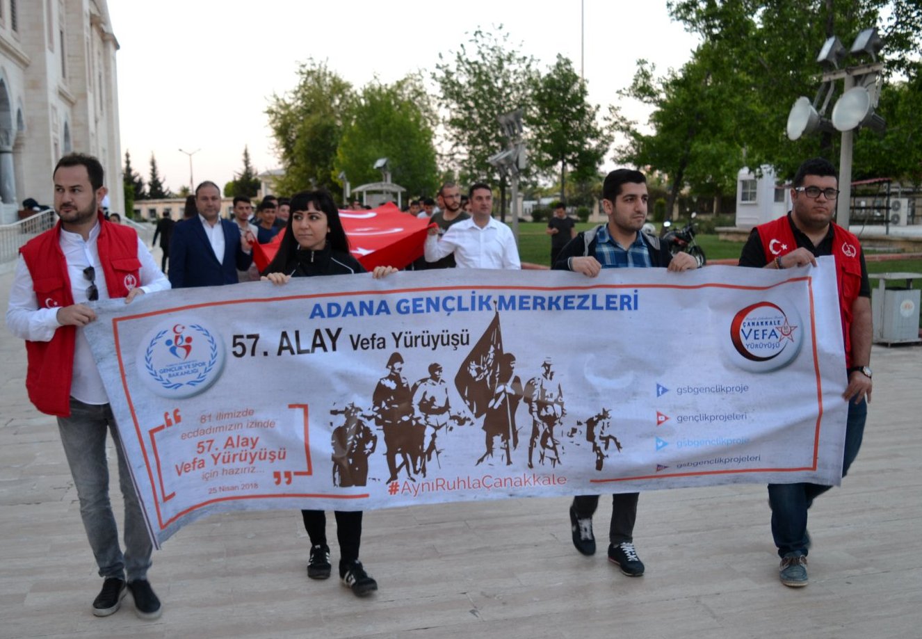 57.Alay Vefa yürüyüşü düzenlendi