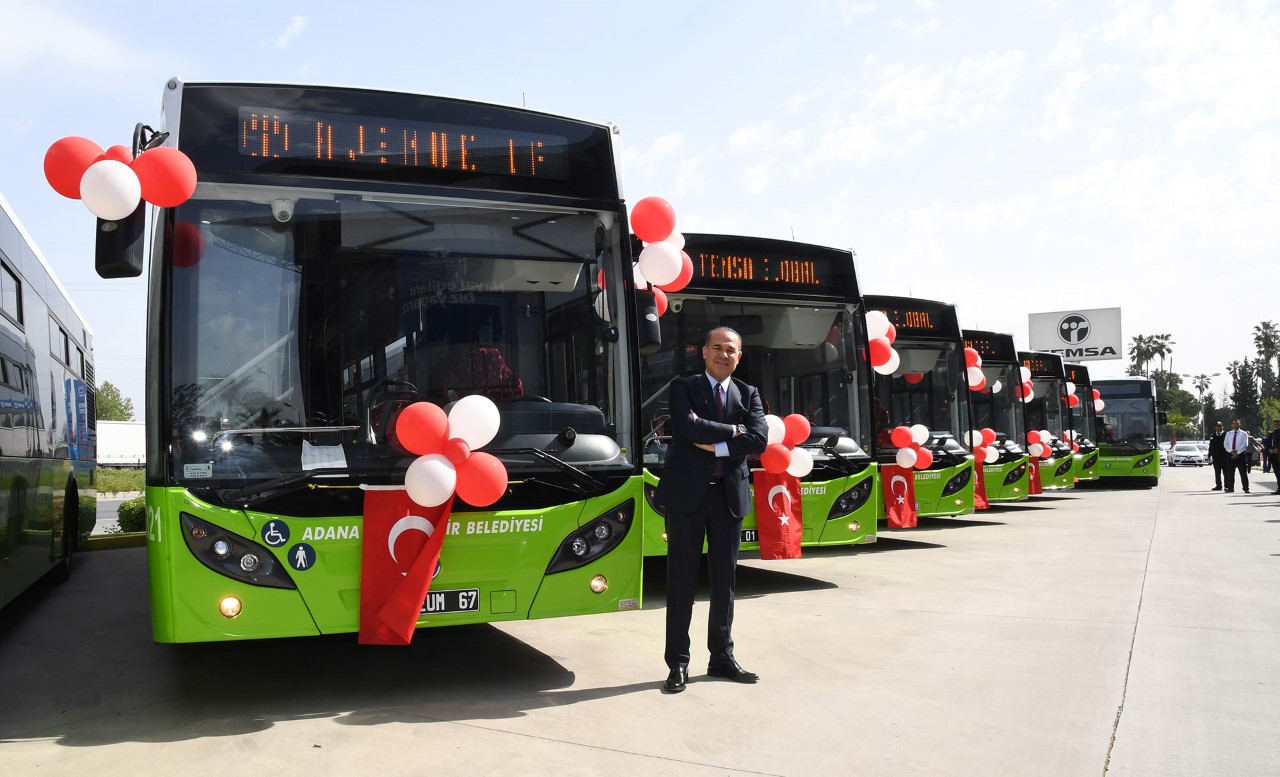 114 nolu hatta 10 dakikaya bir otobüs seferi