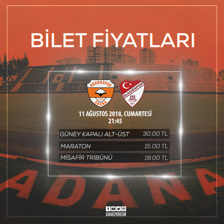 Elazığspor maçının bilet fiyatları açıklandı