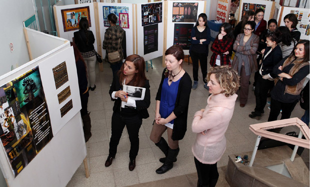 ÇÜ öğrencilerinden 2014 sonbahar-kış kumaş kreasyonu