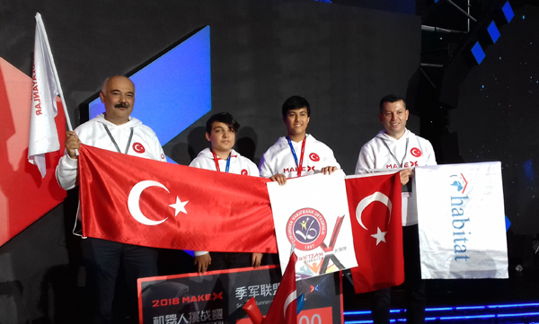 Adanalı öğrenciler Çin'de dünya üçüncüsü oldu