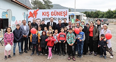 Yüreğir belediyesi soğuk havalarda çocukları unutmadı