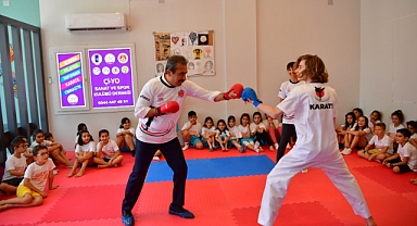 Çukurovalı çocuklar spor yapıyor