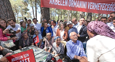 Kılıçdaroğlu'dan Akbelen eylemcilerine ziyaret