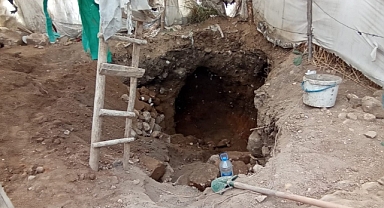 Çadır kurup kaçak kazı yaptılar