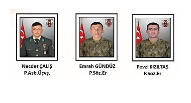 Pençe-Kilit Operasyonu'nda 3 asker şehit oldu