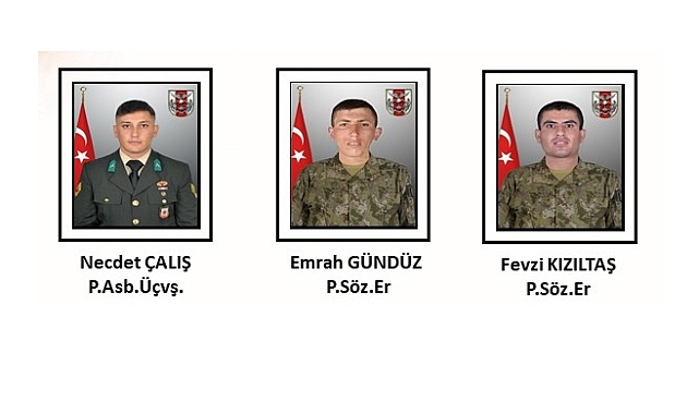 Pençe-Kilit Operasyonu'nda 3 asker şehit oldu