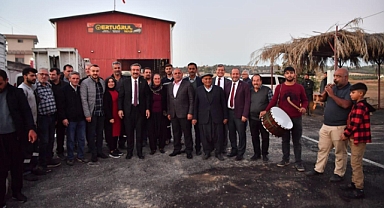 Soner Çetin’e Salbaş’ta davul-zurnalı karşılama