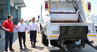 Çöp suyu akıtan kamyonların tüm bakımları yapıldı