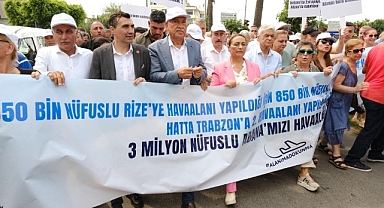 Şakirpaşa Havalimanı kapatılmasın eylemi