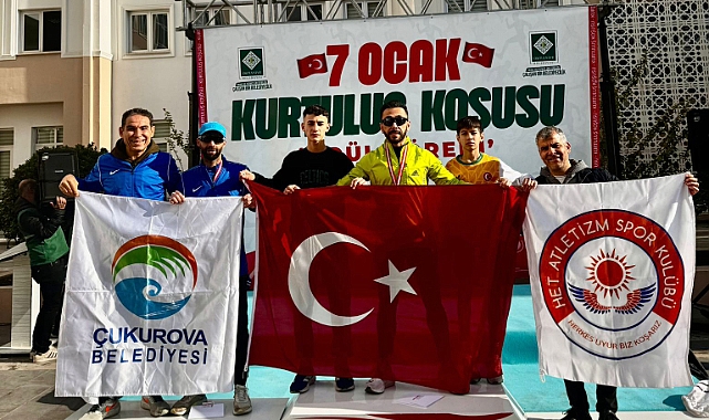 Çukurovalı atletler yeni yıla kupalarla başladı