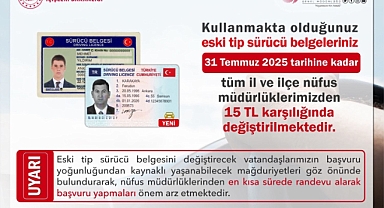 Eski tip sürücü belgesi yenilemek için 137 gün kaldı