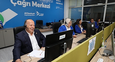 Demirçalı Çağrı Merkezi’nde telefonları cevapladı