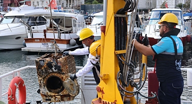 Denizden çamaşır makinesi çıktı