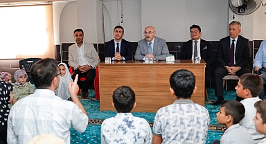Vali Köşger, Kuran kursu öğrencileriyle bir araya geldi