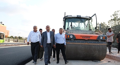 Geçer, Buruk TOKİ'deki asfaltlama çalışmalarını denetledi