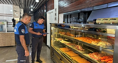 Zabıta ekiplerinden restoran ve lokantalara denetim