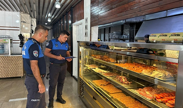 Zabıta ekiplerinden restoran ve lokantalara denetim