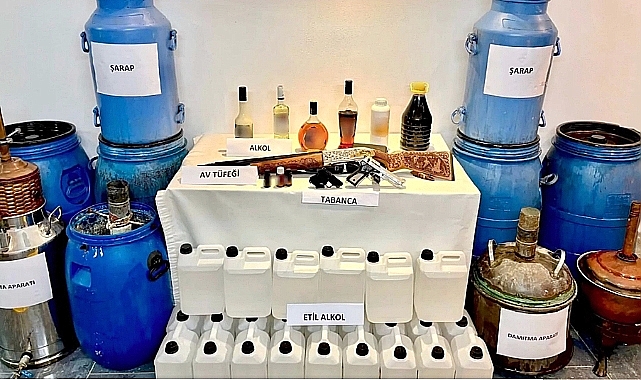 Ülke genelinde kaçak içki operasyonları
