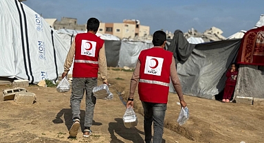 Kızılay Gazze'de yarımlarını sürdürüyor