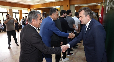 Ç.Ü'de geleneksel bayramlaşma töreni yapıldı