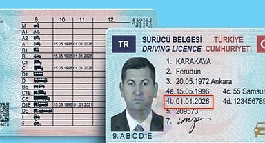 Sürücü belgesi geçerlilik tarihine dikkat