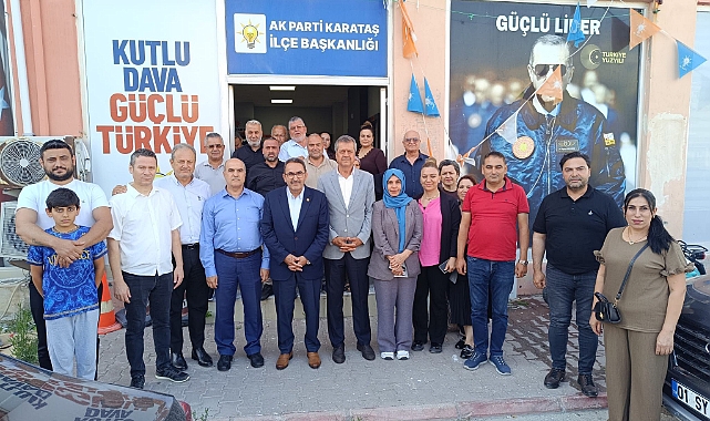 AK Parti Adana Teşkilatı bayramda sahadaydı